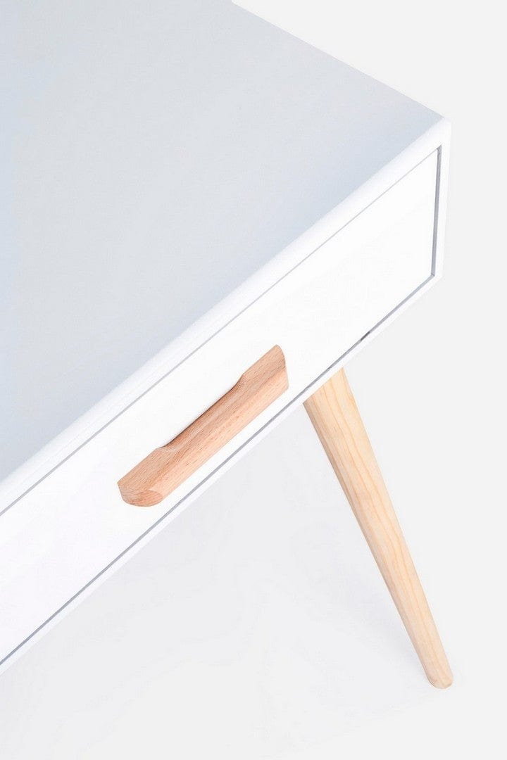 Tavolino consolle con 2 cassetti Ordinary Bianco (1)
