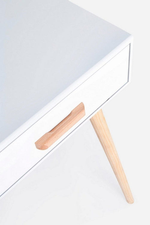 Tavolino consolle con 2 cassetti Ordinary Bianco (1)