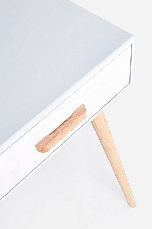 Tavolino consolle con 2 cassetti Ordinary Bianco (1)