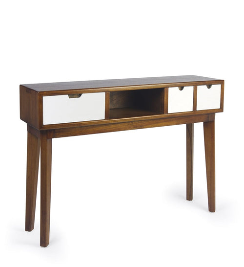 Tavolino consolle con 3 cassetti Artic Noce