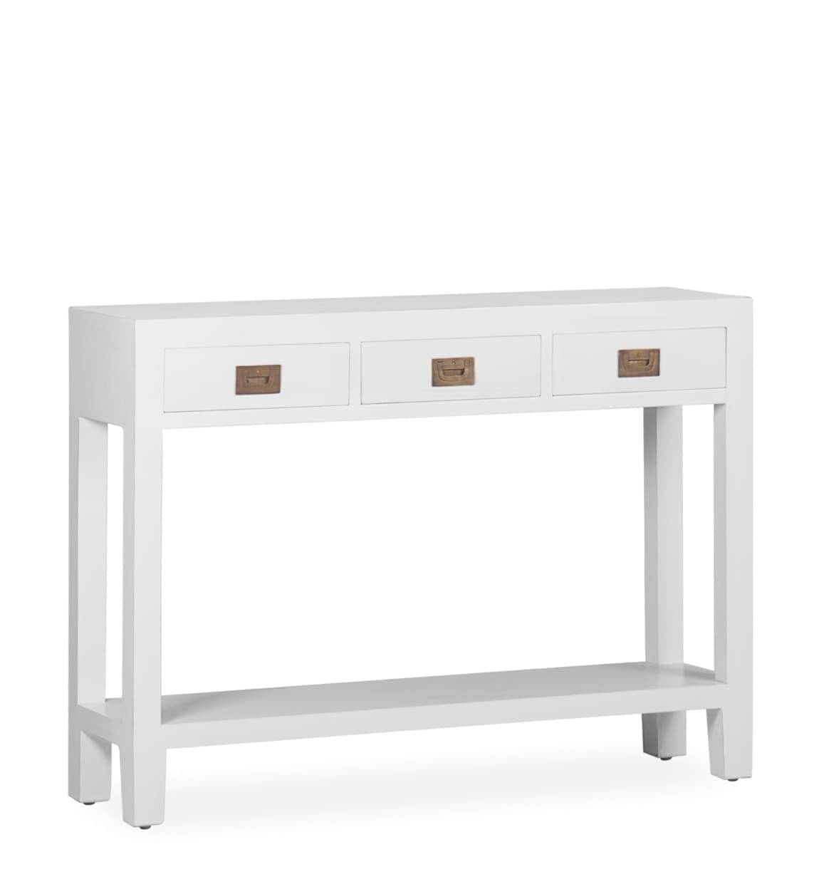 Tavolino consolle con 3 cassetti Everest Bianco