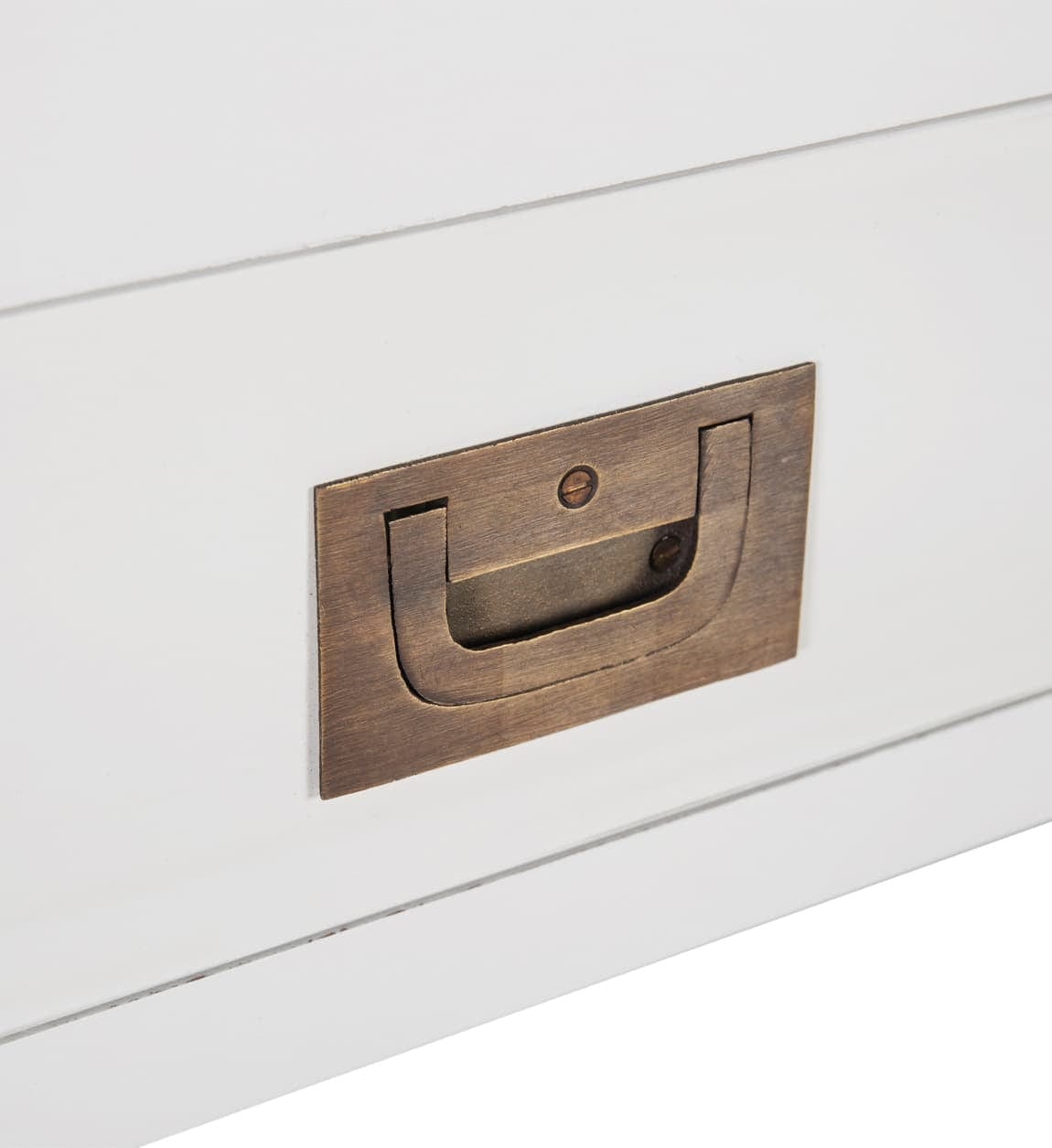 Tavolino consolle con 3 cassetti Everest Bianco (2)