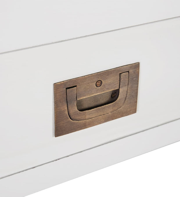 Tavolino consolle con 3 cassetti Everest Bianco (2)