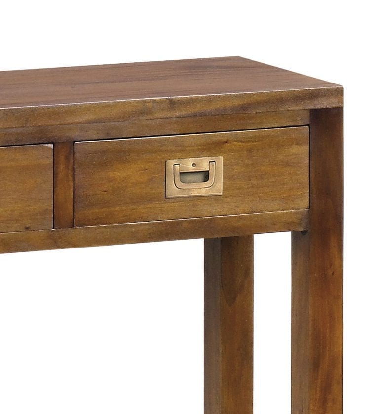 Tavolino consolle con 3 cassetti Flamingo Noce (2)