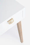 Tavolino consolle con 3 cassetti Folium Bianco (1)