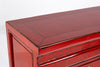 Tavolino consolle con 3 cassetti Jinan Rosso (3)