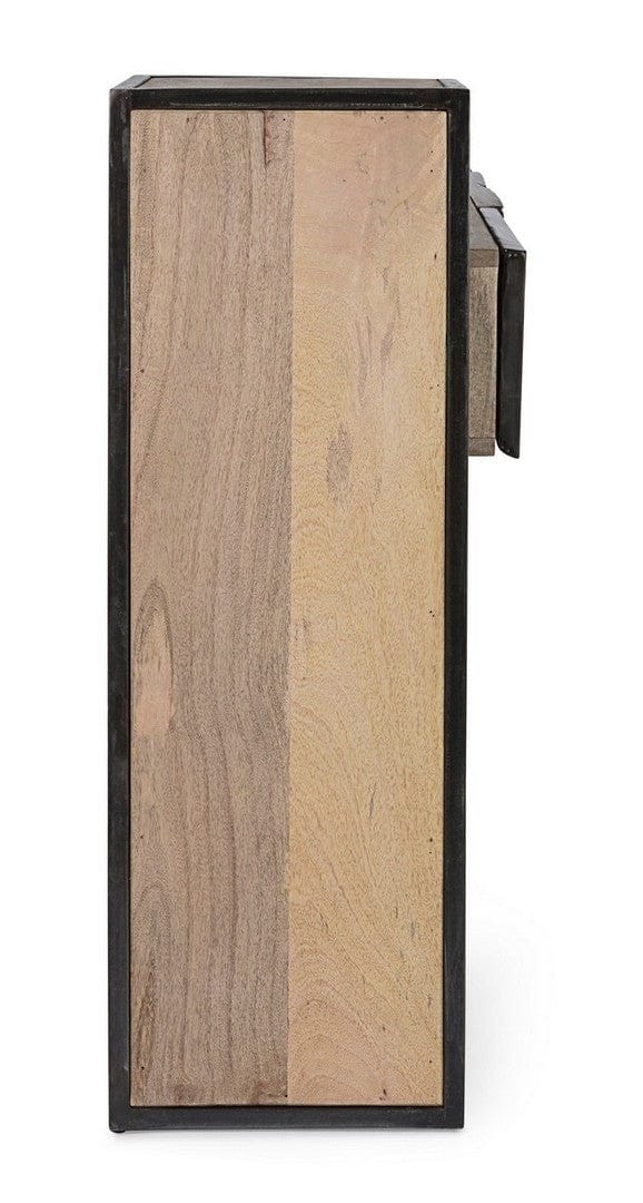 Tavolino consolle con 3 cassetti Manchester Naturale (5)
