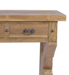 Tavolino consolle con 3 cassetti Teak Anne Grande Naturale (3)