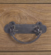 Tavolino consolle con 3 cassetti Teak Anne Grande Naturale (6)
