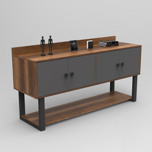 Tavolino consolle con 4 ante Office MN04-BA Quercia