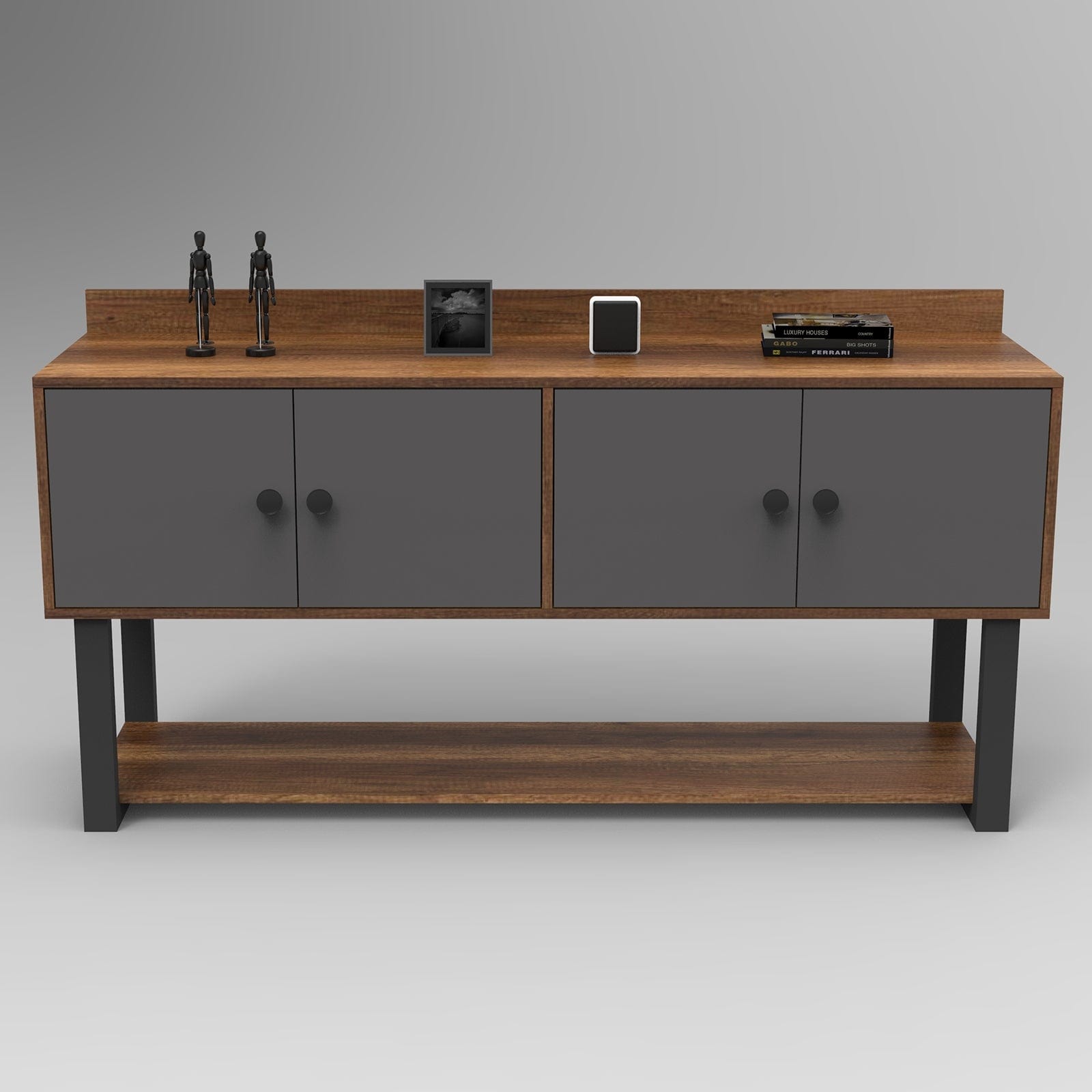 Tavolino consolle con 4 ante Office MN04-BA Quercia (1)
