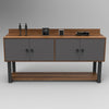 Tavolino consolle con 4 ante Office MN04-BA Quercia (1)