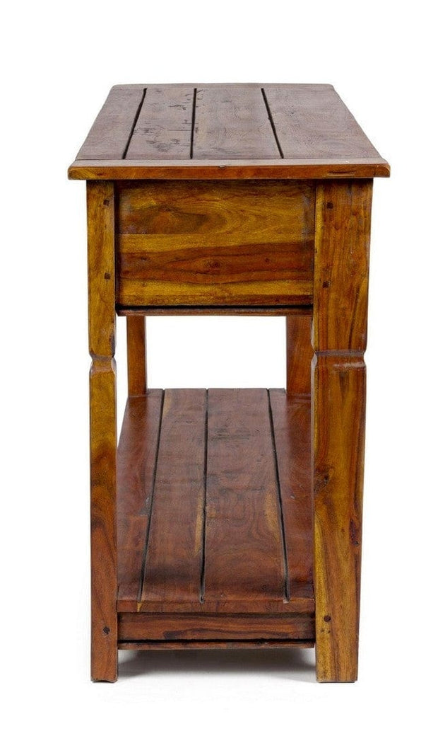 Tavolino consolle con 4 cassetti Chateaux Naturale (2)