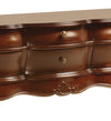 Tavolino consolle con 6 cassetti Vintage Noce (2)