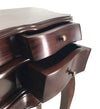 Tavolino consolle con 6 cassetti Vintage Noce (4)