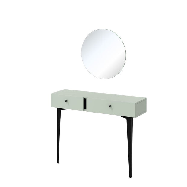 Tavolino consolle con specchio Colours CS 07-08 Verde Opaco (2)