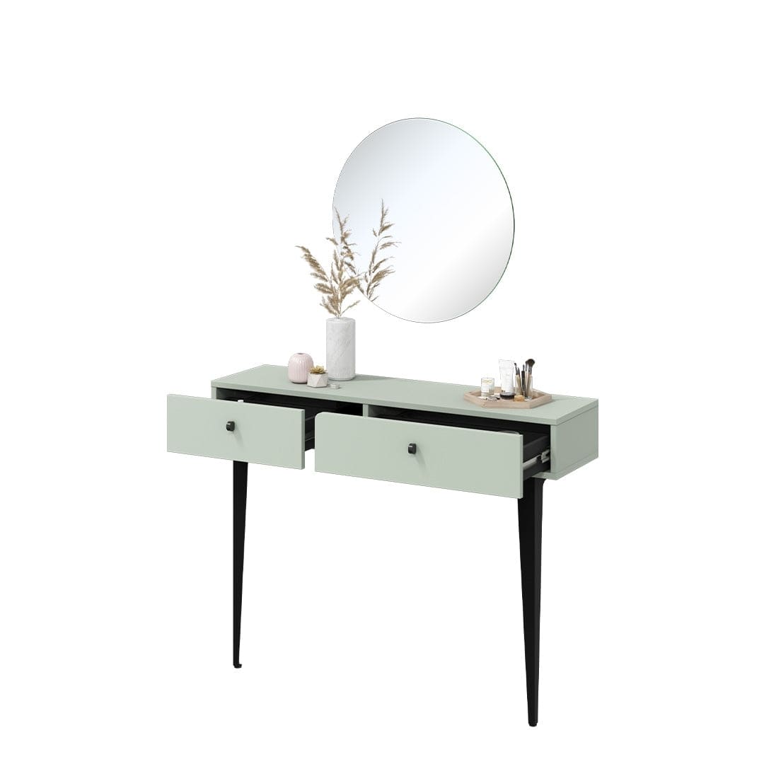 Tavolino consolle con specchio Colours CS 07-08 Verde Opaco (4)