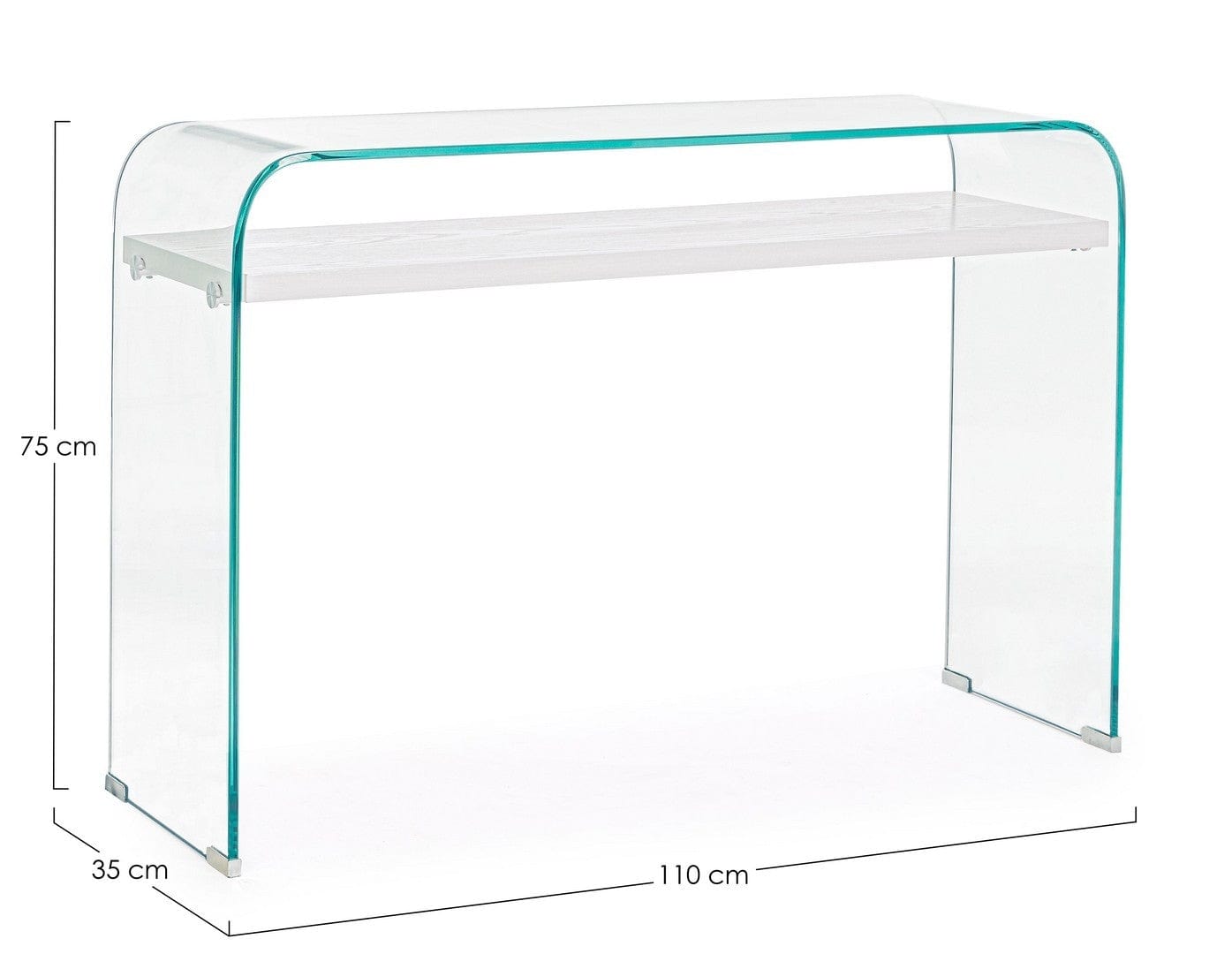 Tavolino consolle Line Trasparente (6)