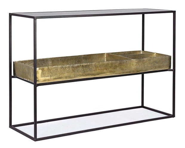Tavolino consolle Mavila Ottone