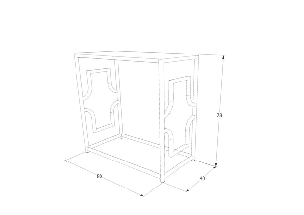 Tavolino consolle Venturo C Trasparente (1)