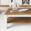 Tavolino Country 41 Bianco / Rovere, L110xL60xH45 cm (2)