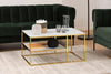 Tavolino da caffè Alisma Duo Rectangle Bianco (1)
