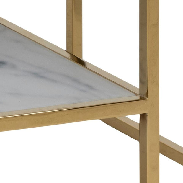 Tavolino da caffè Alisma Duo Rectangle Bianco (4)