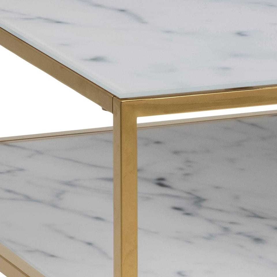 Tavolino da caffè Alisma Duo Rectangle Bianco (5)