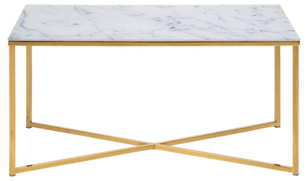 Tavolino da caffè Alisma Rectangle Bianco