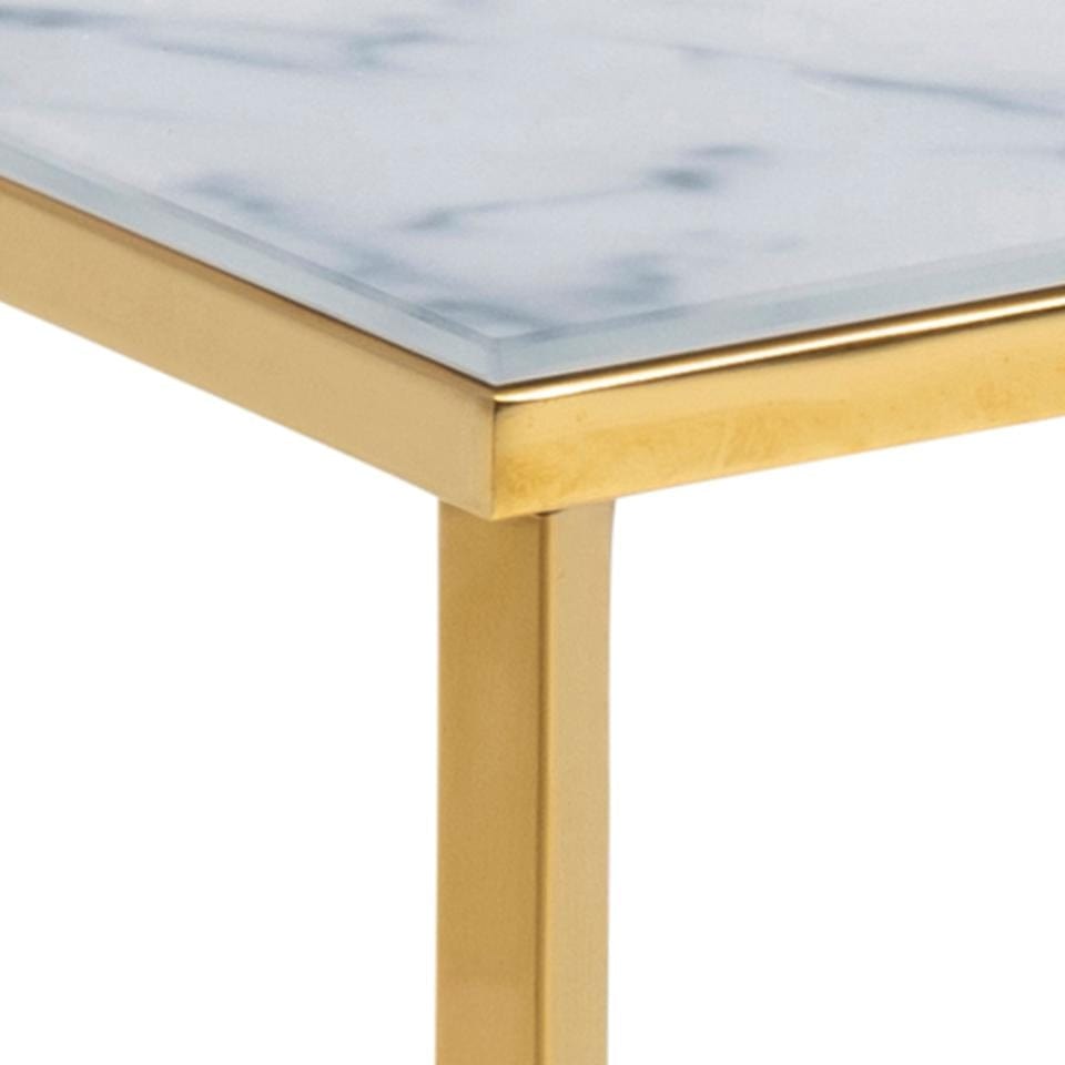 Tavolino da caffè Alisma Rectangle Bianco (3)