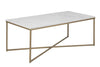 Tavolino da caffè Alisma Rectangle II Bianco