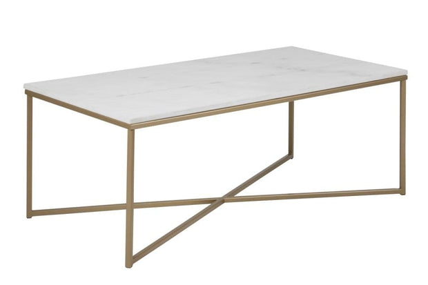 Tavolino da caffè Alisma Rectangle II Bianco