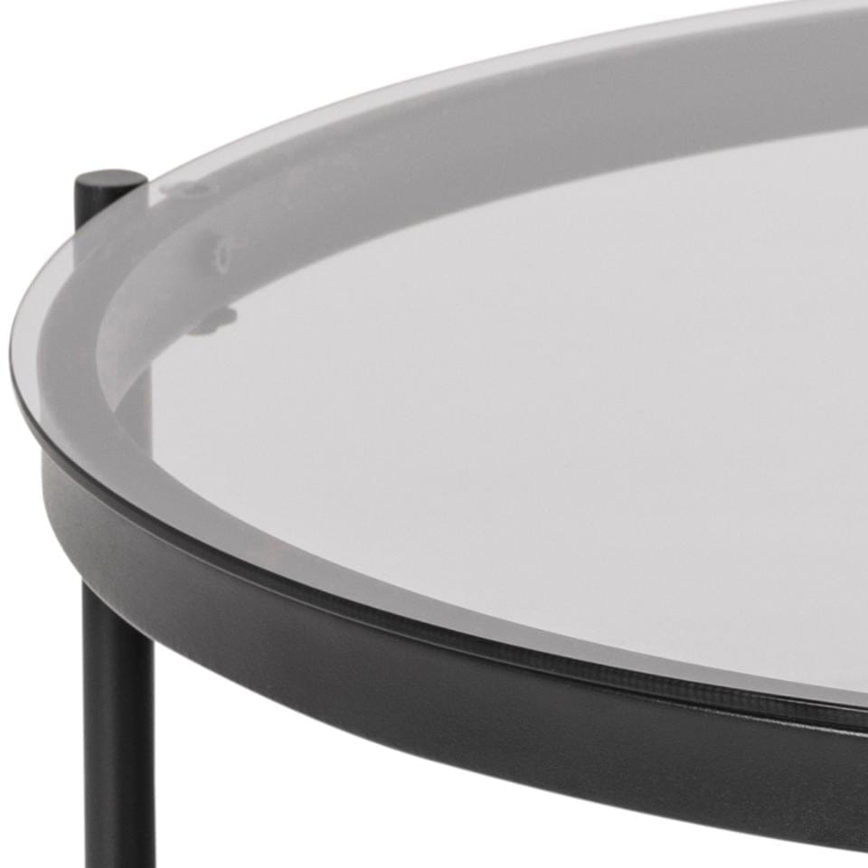 Tavolino da caffè Bayonne Round Grigio (7)