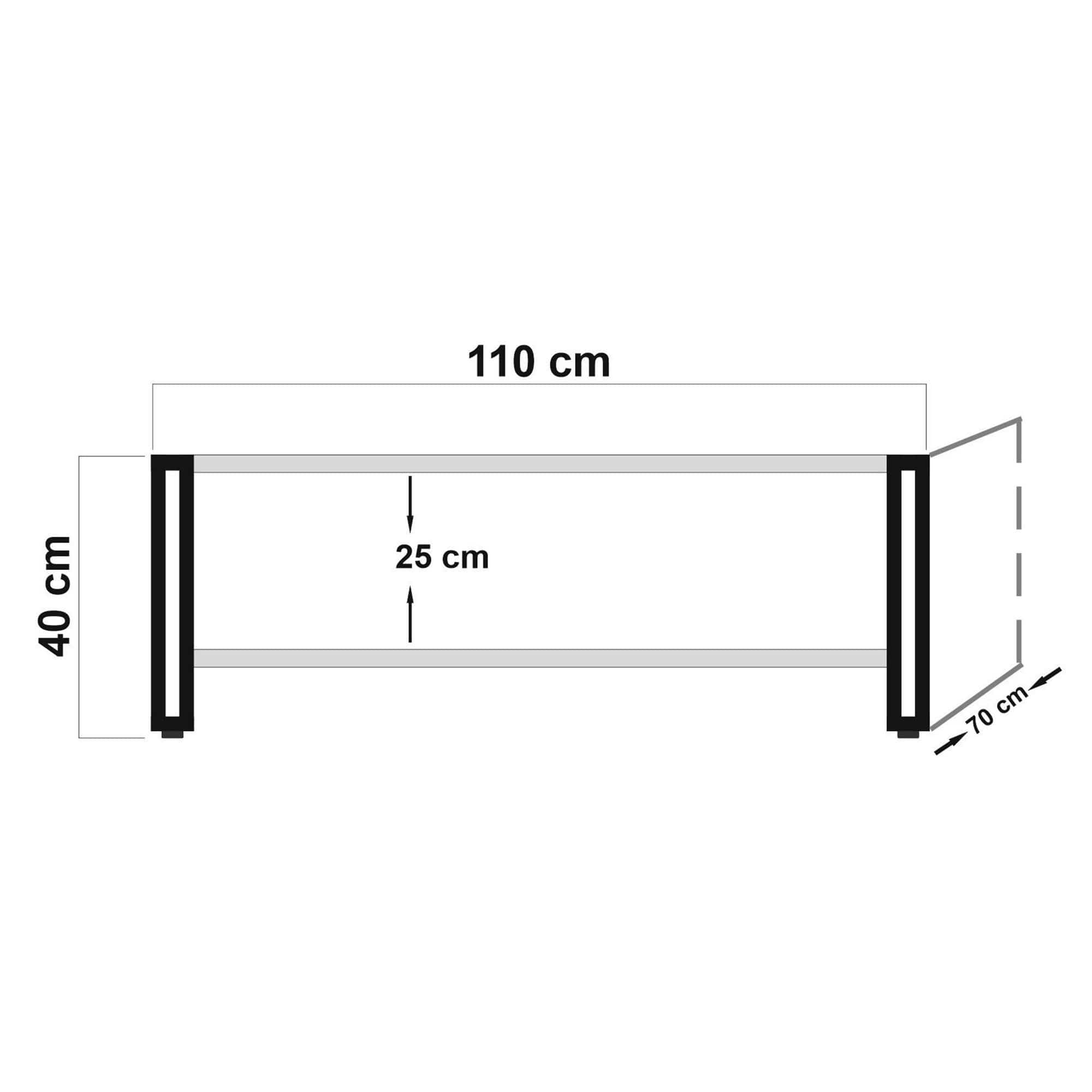 Tavolino da caffè Cosmo Rectangle Pino (3)