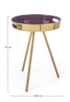 Tavolino da caffè Inesh Round Violetto (2)