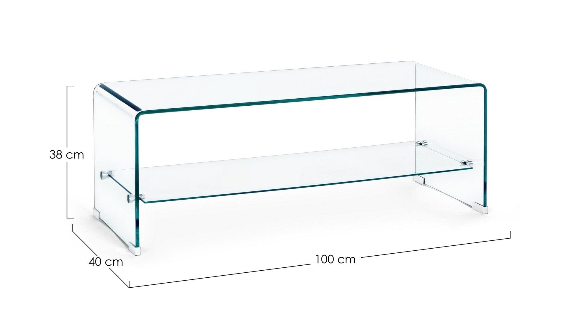 Bizzotto Tavolino da caffè Iride I Rectangular Trasparente