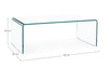 Tavolino da caffè Iride Rectangular Trasparente (4)