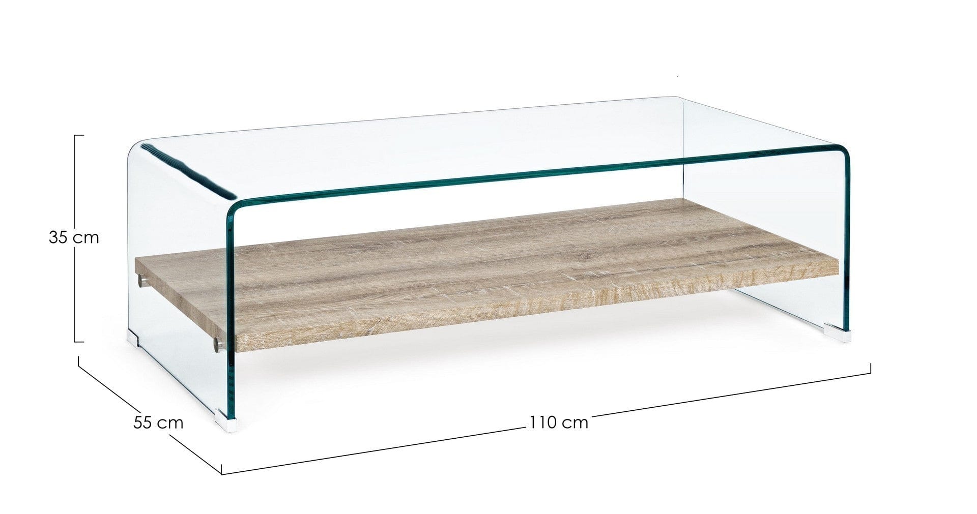 Tavolino da caffè Kenya I Rectangular Trasparente (3)