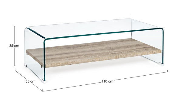 Tavolino da caffè Kenya I Rectangular Trasparente (3)