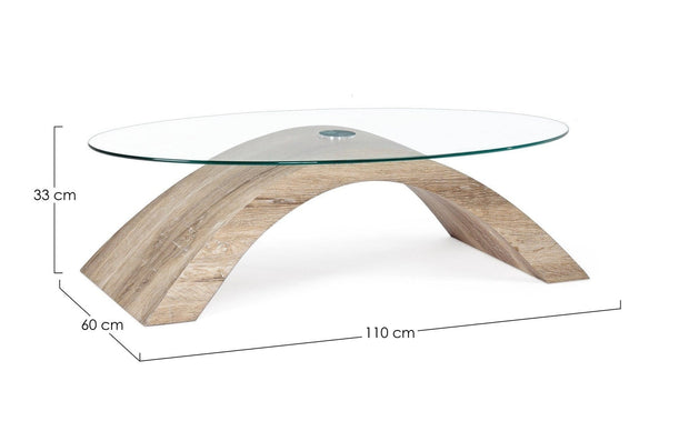 Tavolino da caffè Kenya Oval Trasparente (4)