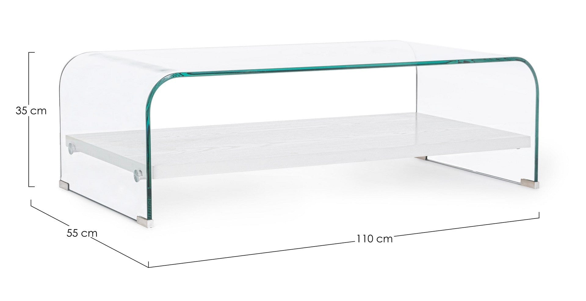 Tavolino da caffè Line Rectangular Trasparente (7)