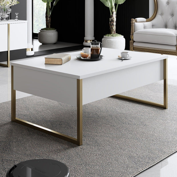 Tavolino da caffè Luxe Bianco (2)
