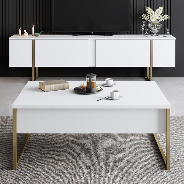 Tavolino da caffè Luxe Bianco (3)