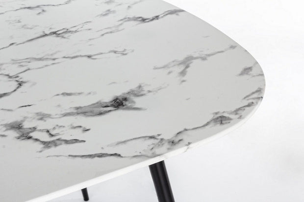 Tavolino da caffè Marble Ovale Bianco (1)