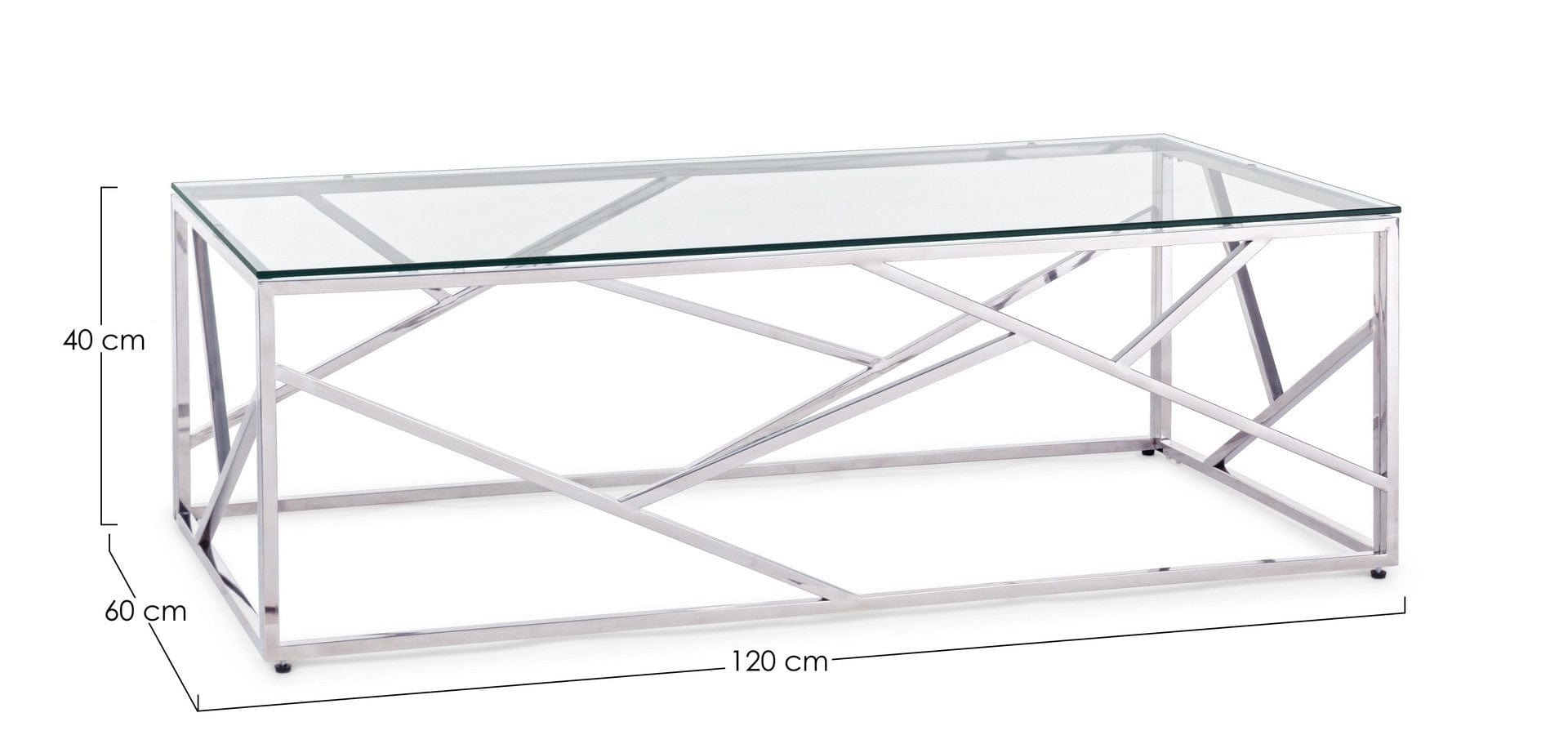 Tavolino da caffè Rayan Rectangular Trasparente (4)
