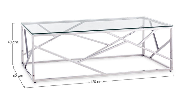 Tavolino da caffè Rayan Rectangular Trasparente (4)
