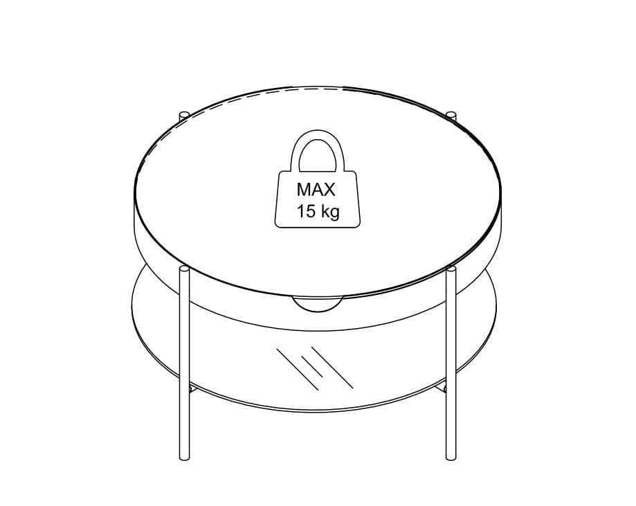 Tavolino da caffè Tipton II Grigio (6)