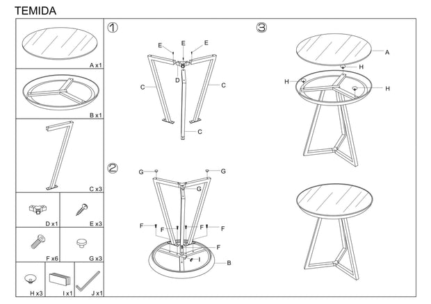 Tavolino da caffè Tornado C Marrone (2)