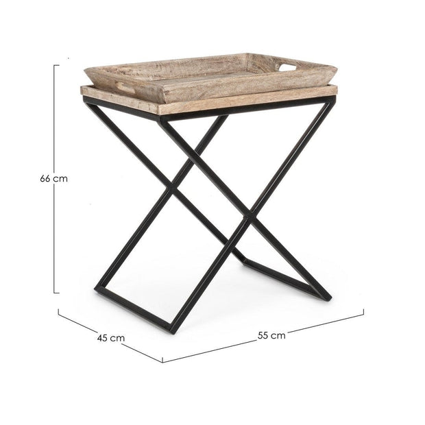 Bizzotto Tavolino da caffè Tray Naturale