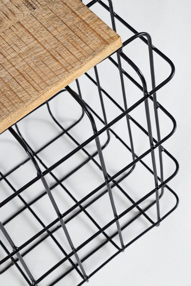 Bizzotto Tavolino da caffè Trellis Alto Naturale